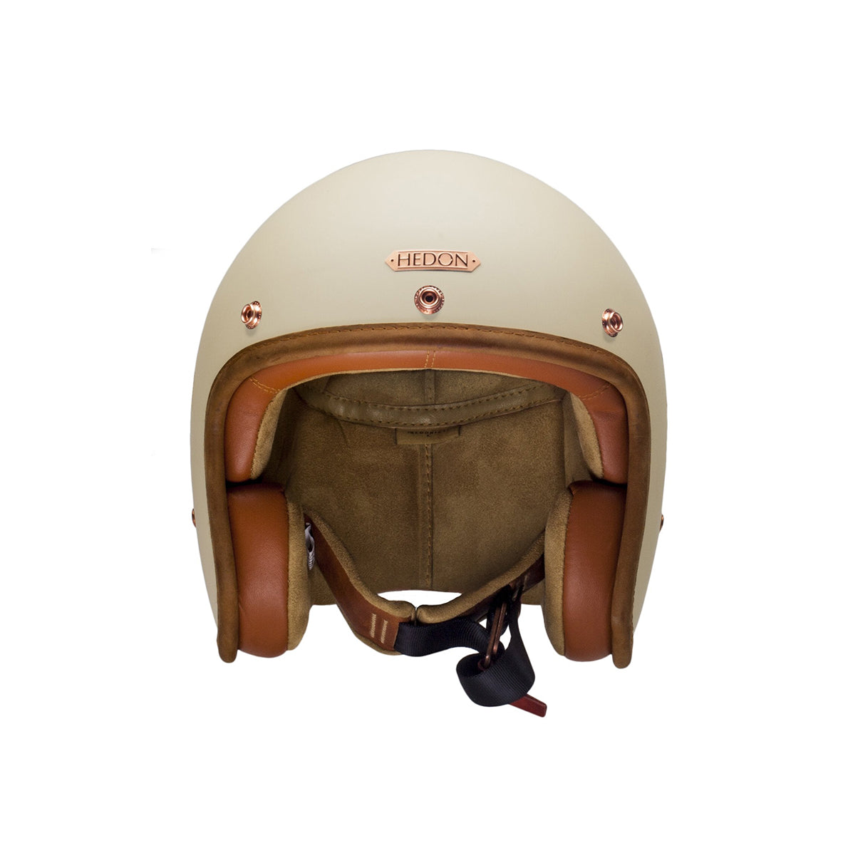 Hedonist Creme Open Face Motorcycle Helmet Hedon
