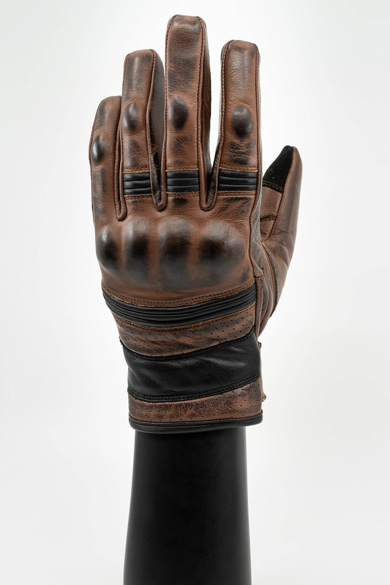 Distressed leather 2025 motorcycle gloves