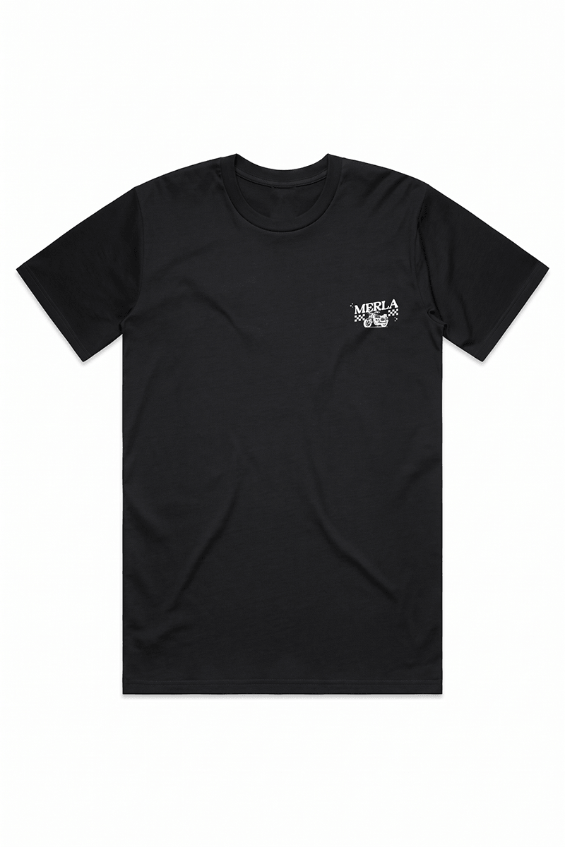 Village Tee, Black/White