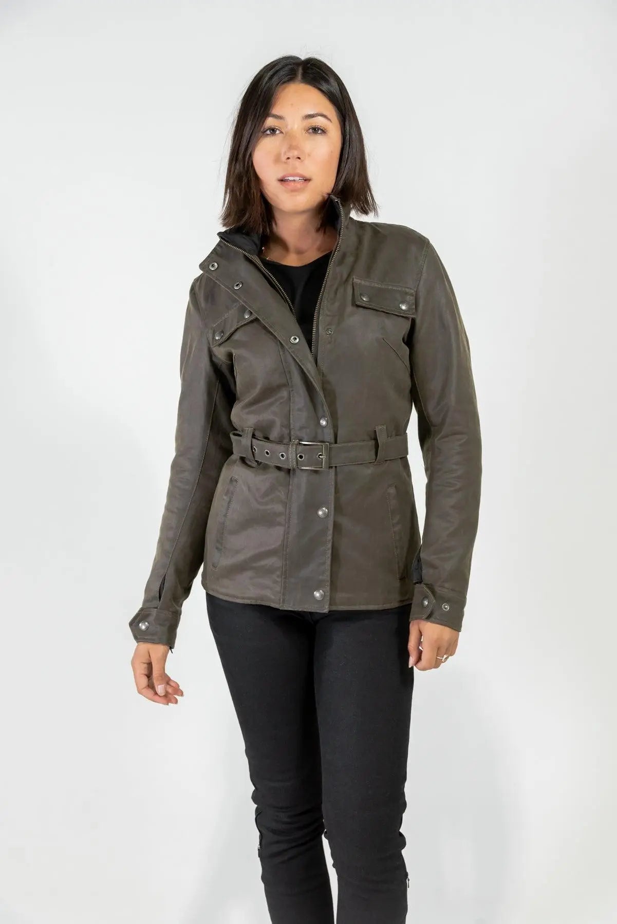 Khaki on sale motorcycle jacket