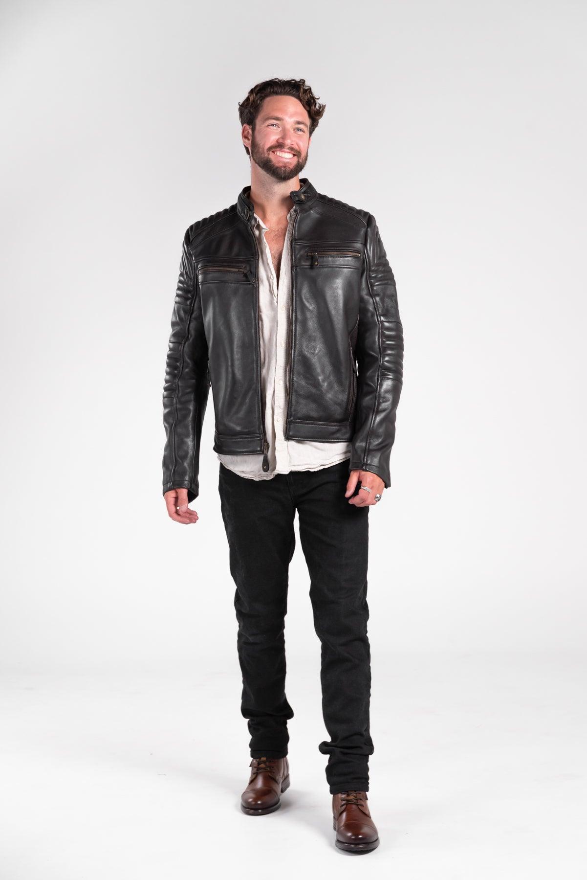 Wakefield Leather Motorcycle Jacket Merla Moto