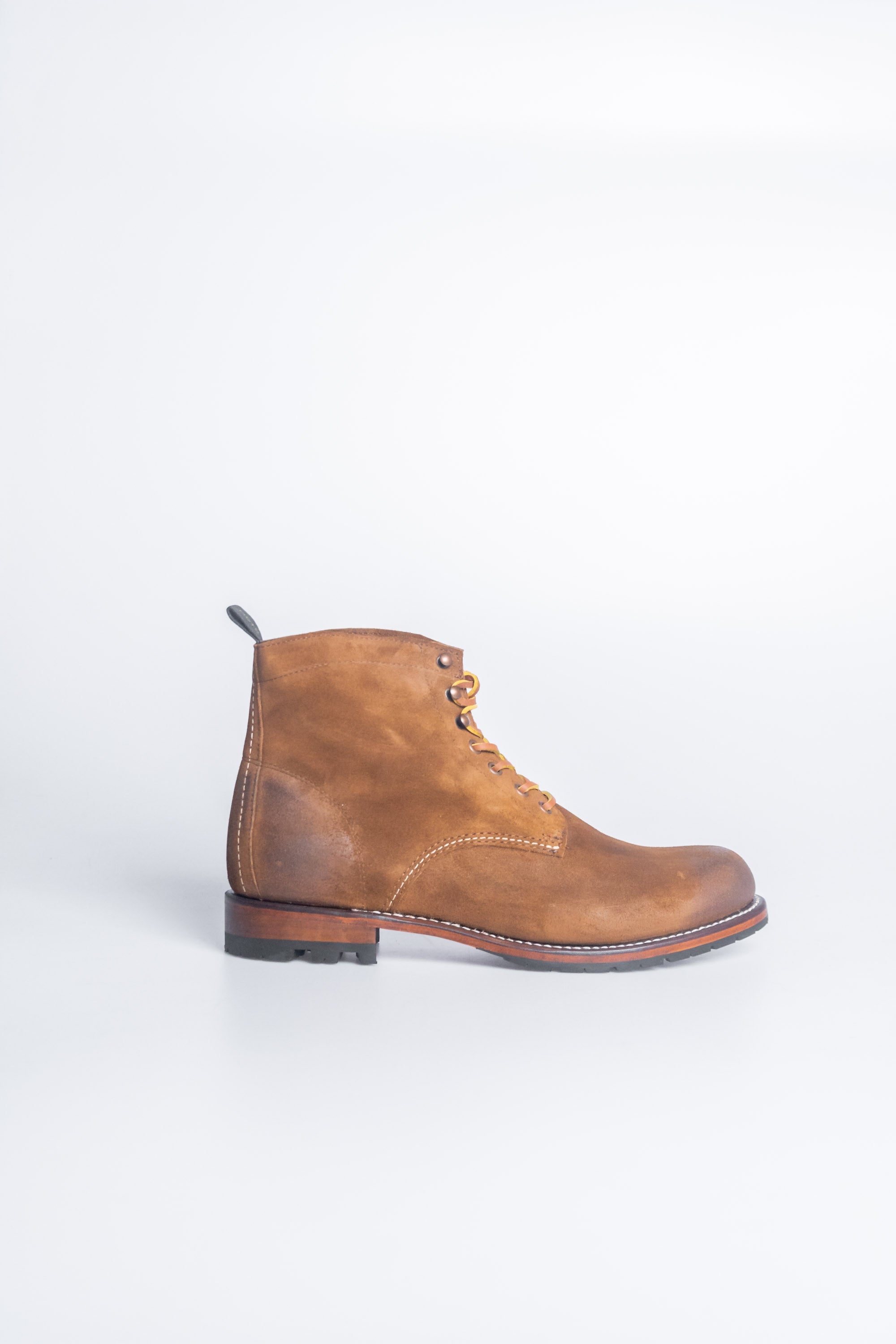 Rua - Mens Tan Leather Boots MERLA MOTO
