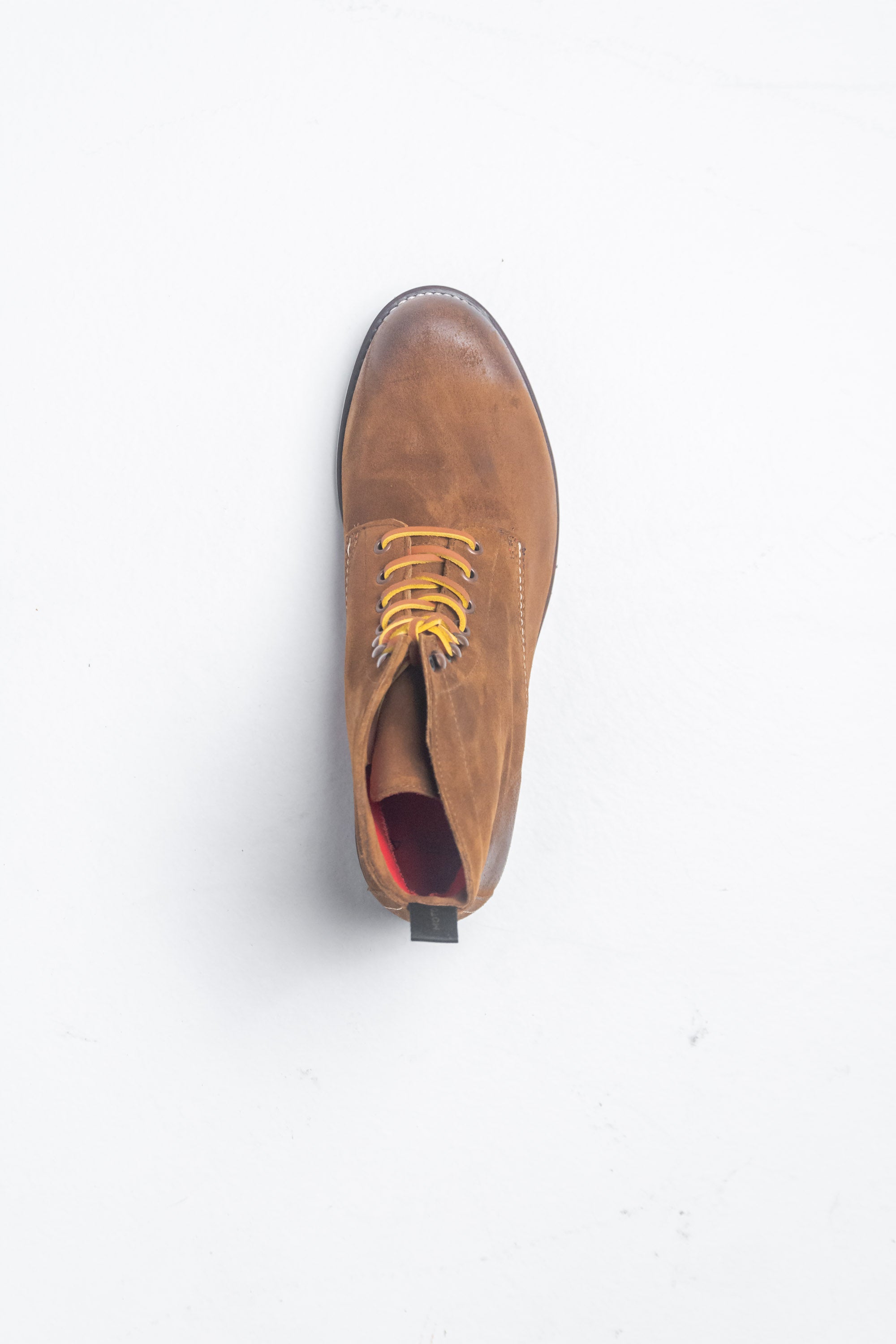 Rua - Mens Tan Leather Boots MERLA MOTO