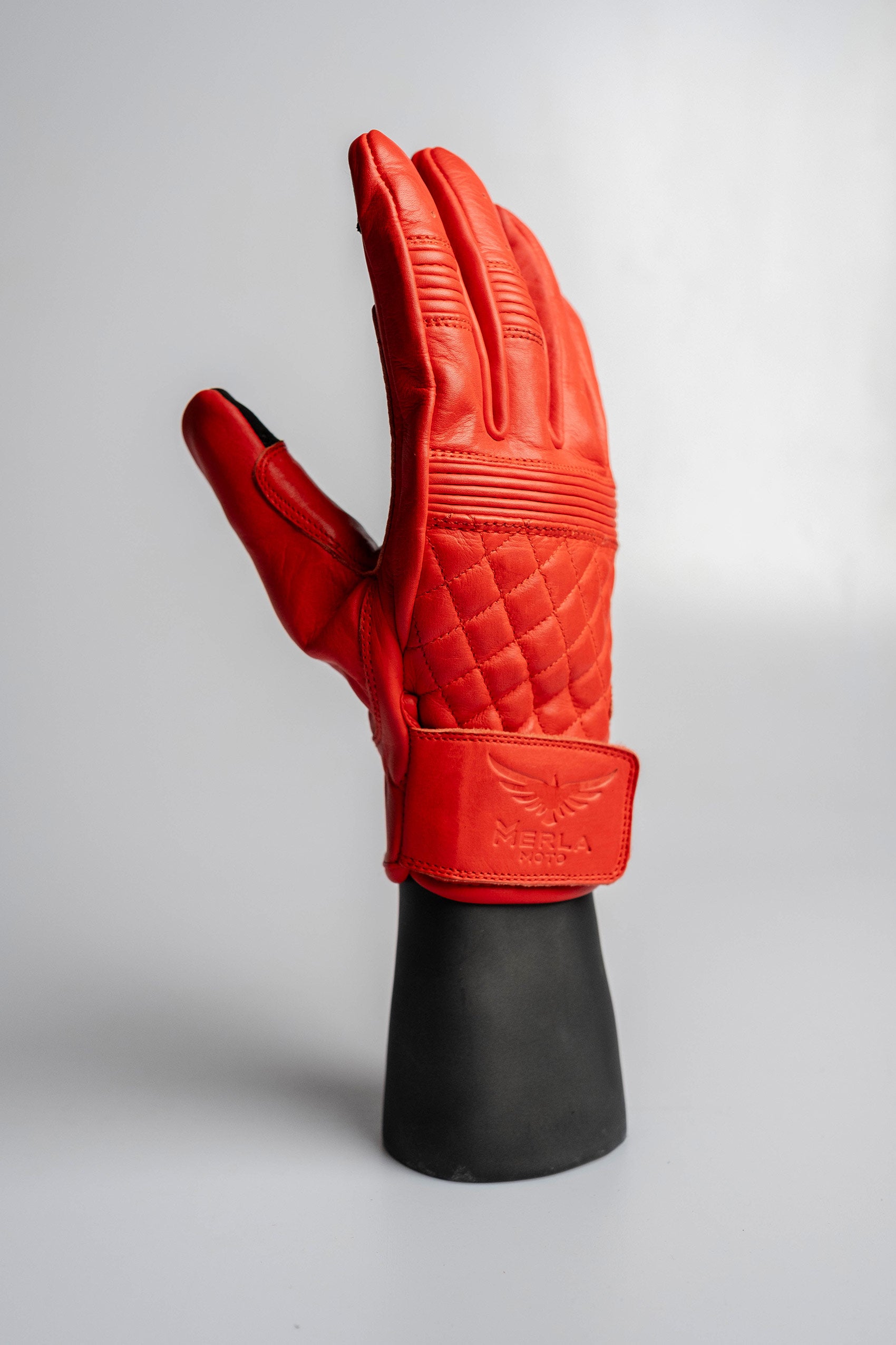 Red 2025 biker gloves