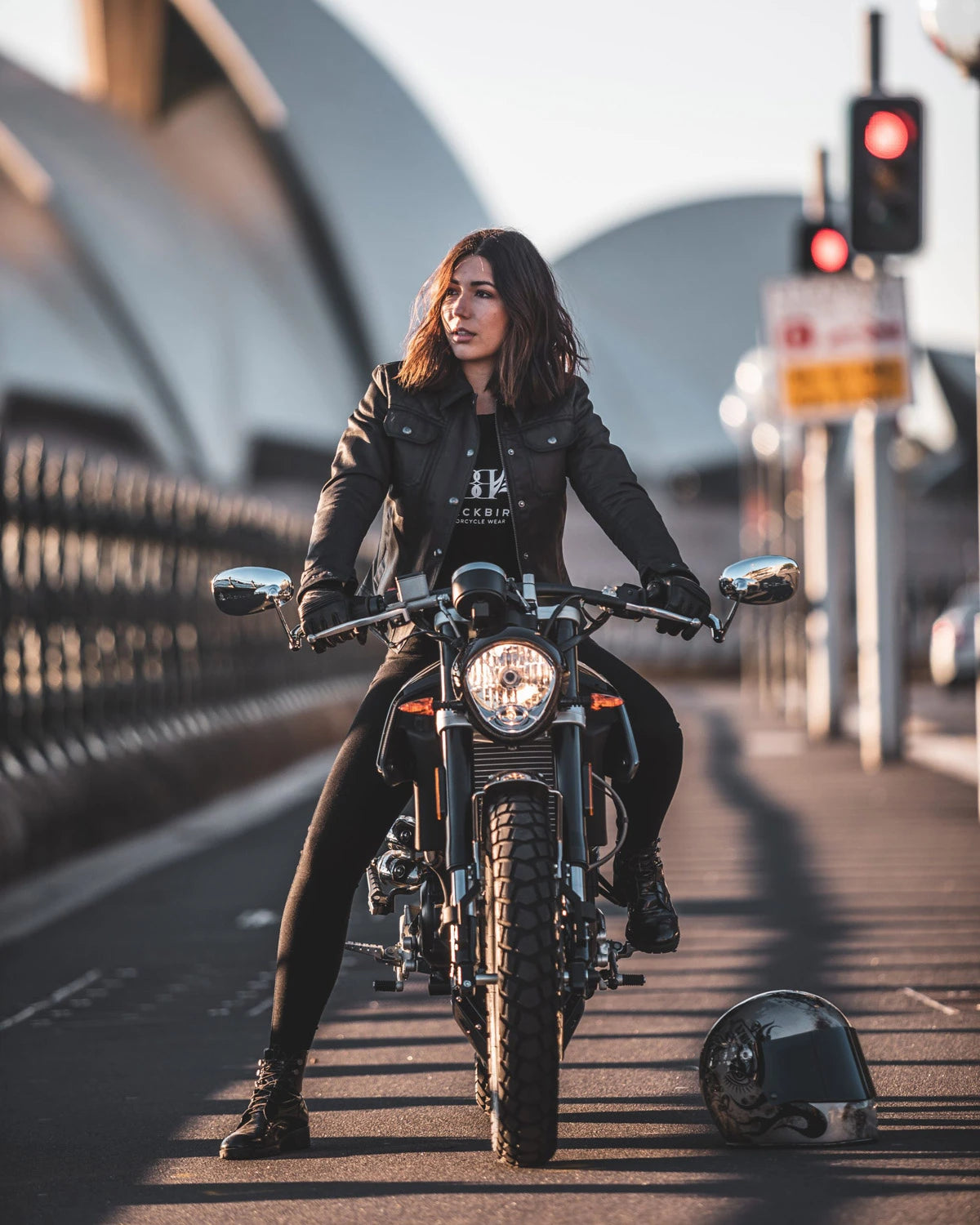 Aspendale Waxed Cotton Womens Motorcycle Jacket Merla Moto