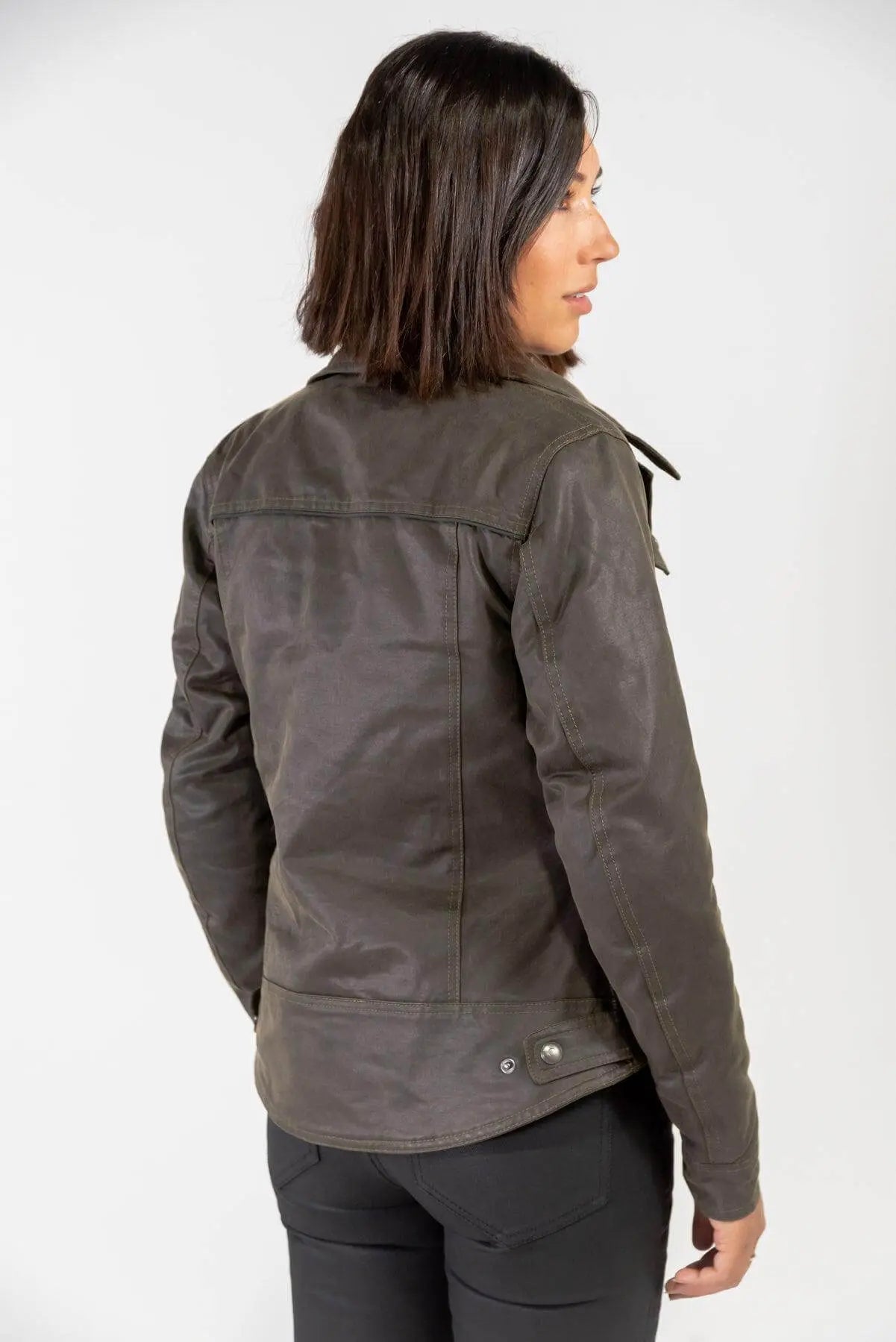 Waxed Cotton Motorcycle Jacket | Avalon Womens Jacket | Merla Moto