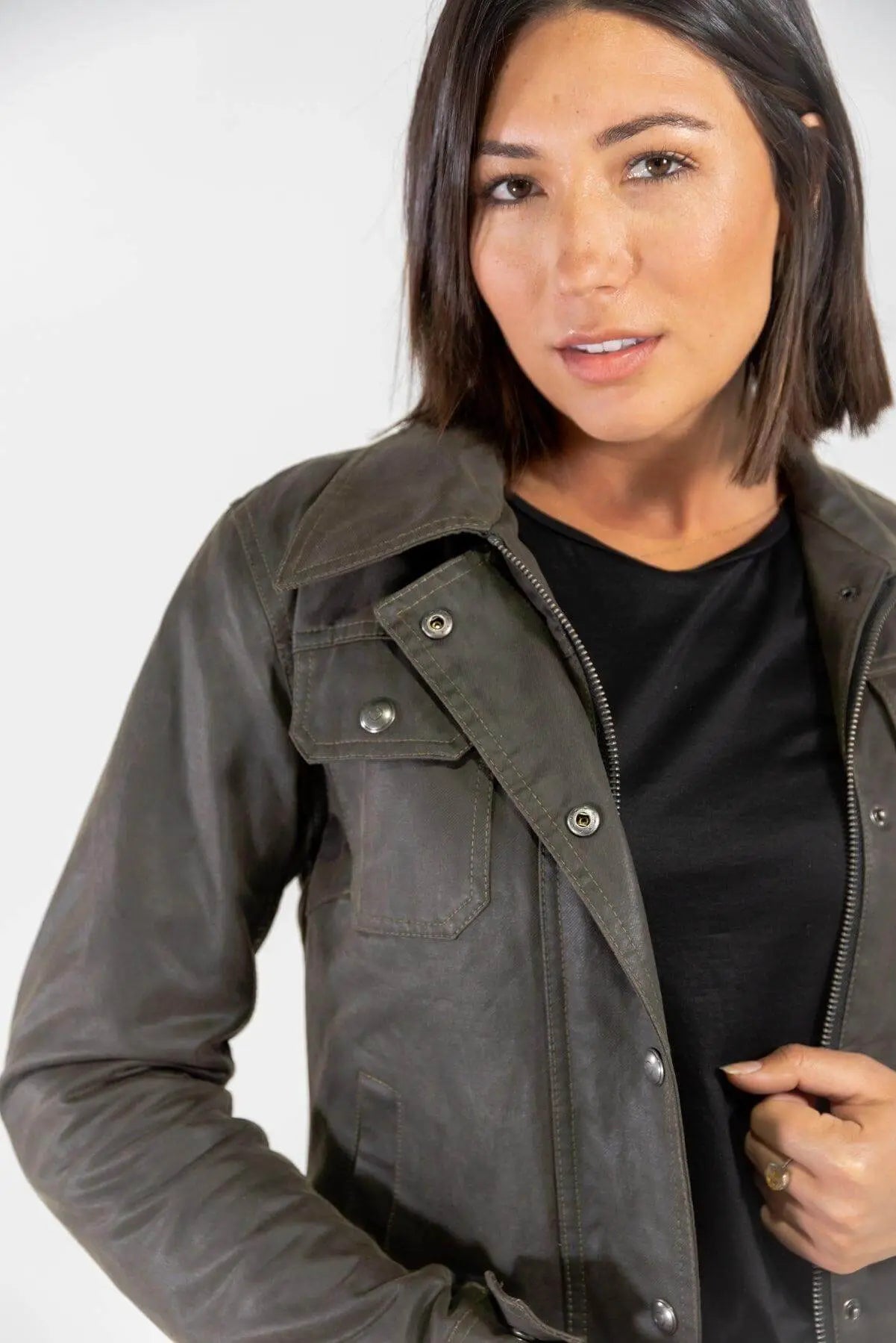 Green motorcycle hot sale jacket womens